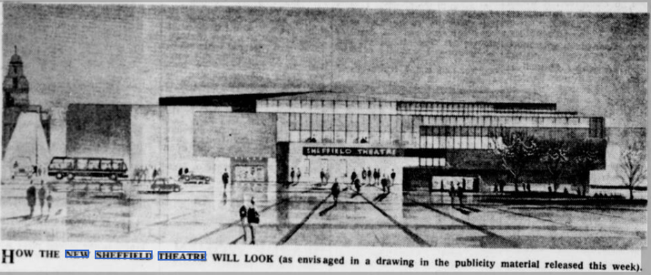 The concept art for the Crucible Theatre